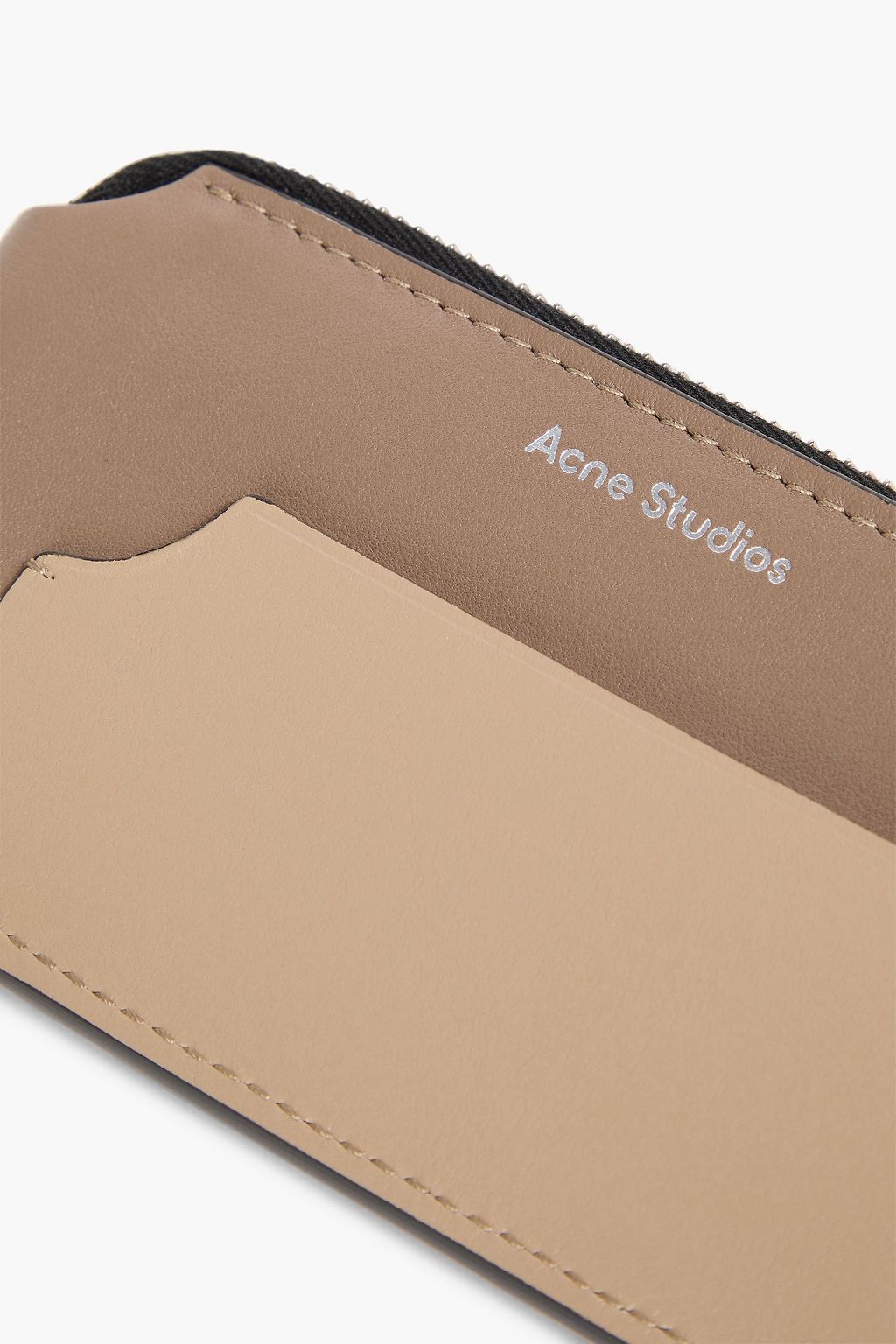 ACNE STUDIOS Color-block leather cardholder