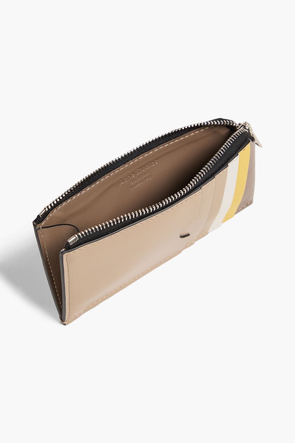 ACNE STUDIOS Color-block leather cardholder