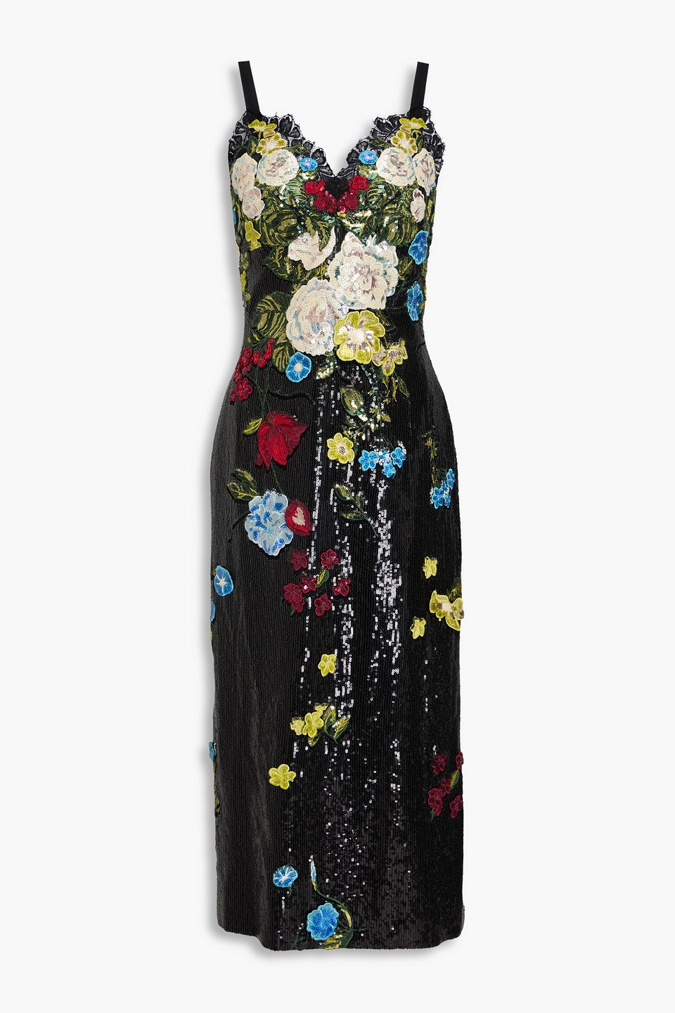 sachin and babi light blue dress Elie Saab Floral lace midi dress Elie Saab