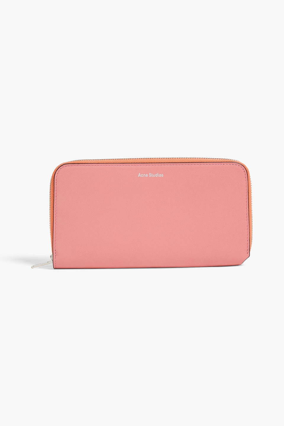 Acne Studios Colour-block Leather Wallet In Pink