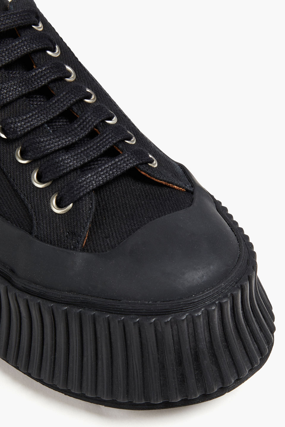 JIL SANDER TWILL PLATFORM SNEAKERS