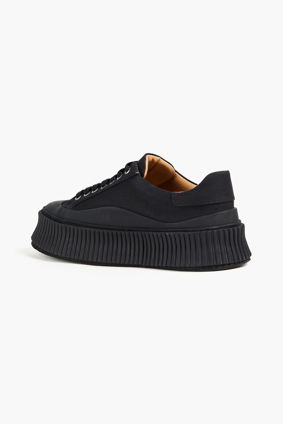 JIL SANDER TWILL PLATFORM SNEAKERS
