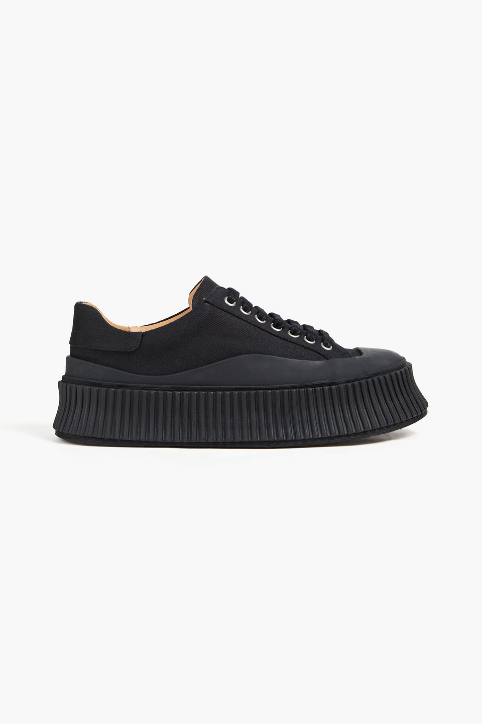 JIL SANDER TWILL PLATFORM SNEAKERS