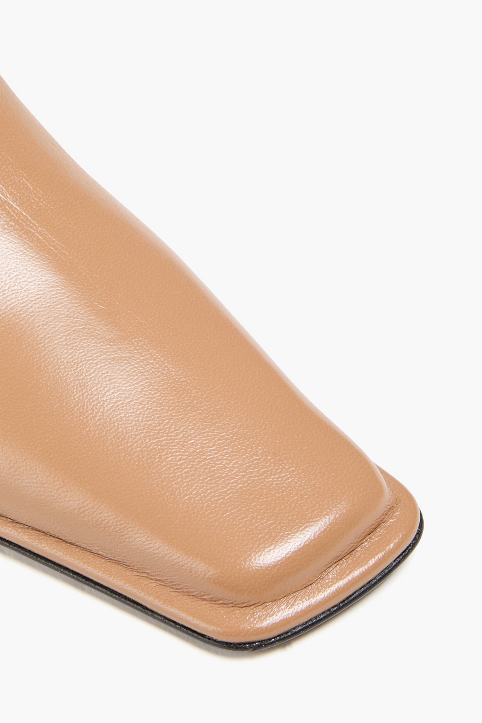 Jil Sander Leather Ankle Boots In Neutral