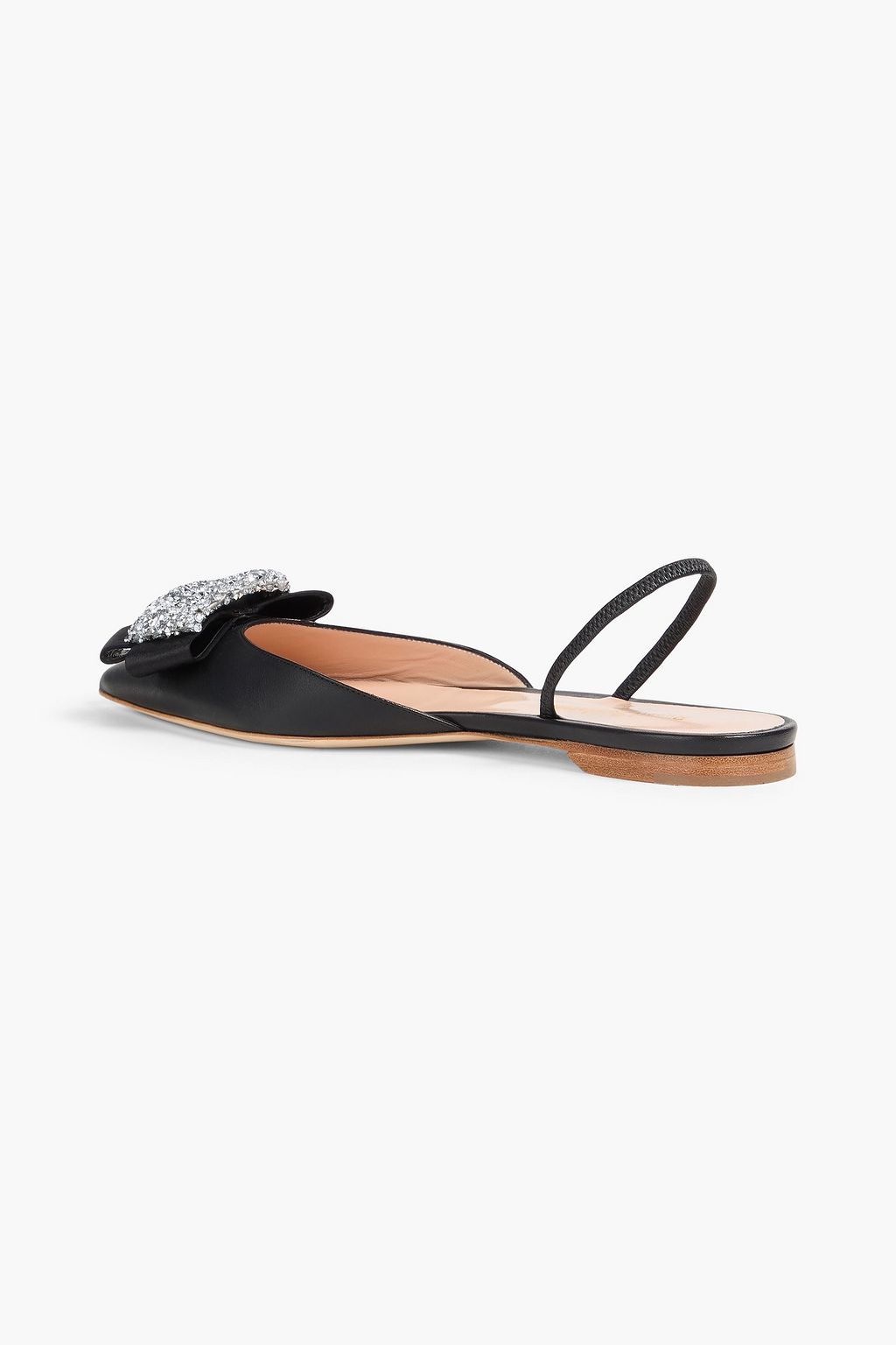 RUPERT SANDERSON Sabine レザー スリングバック ポインテッドトゥ フラットシューズ