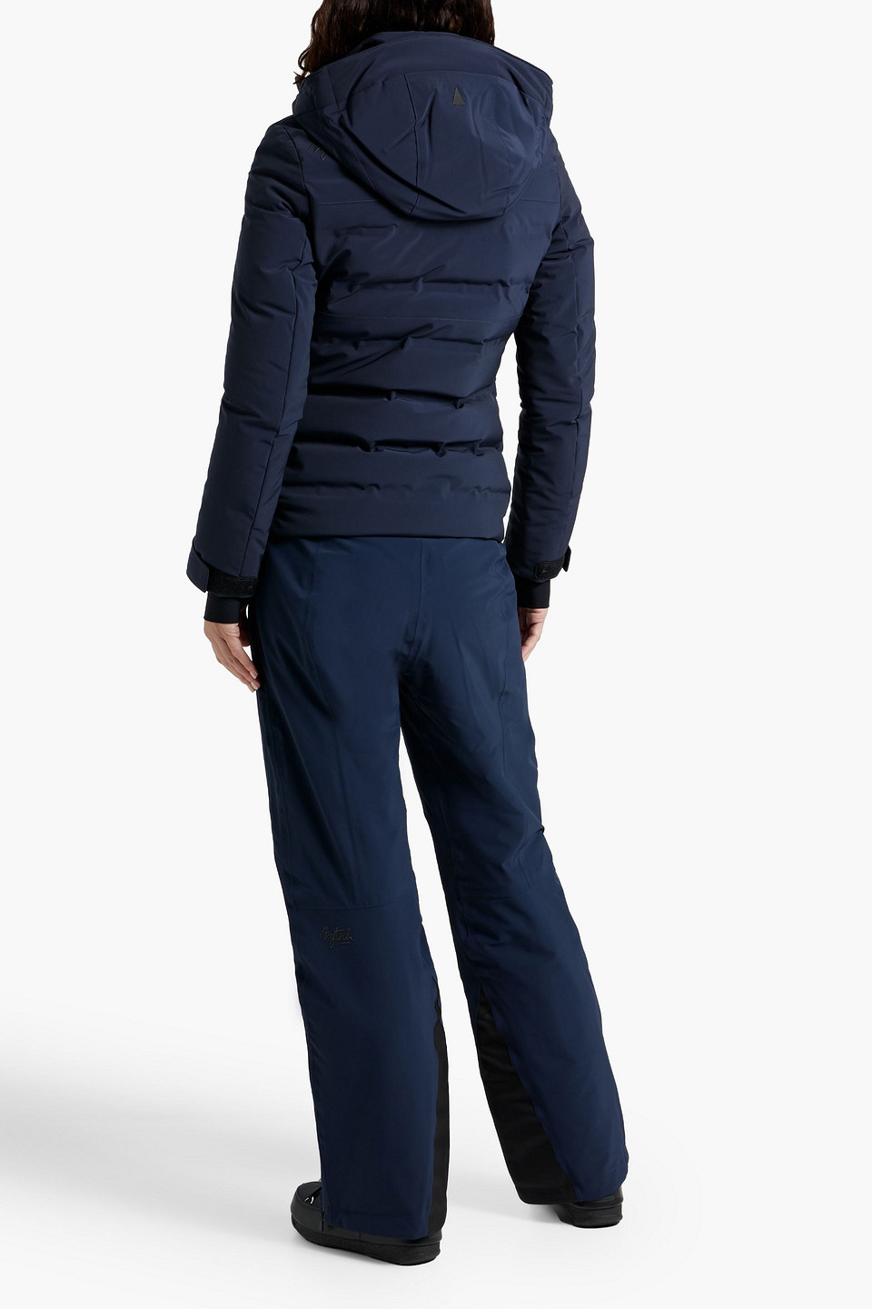 Aztech Mountain Nuke Quilted Ski Hooded Jacket In Navy
