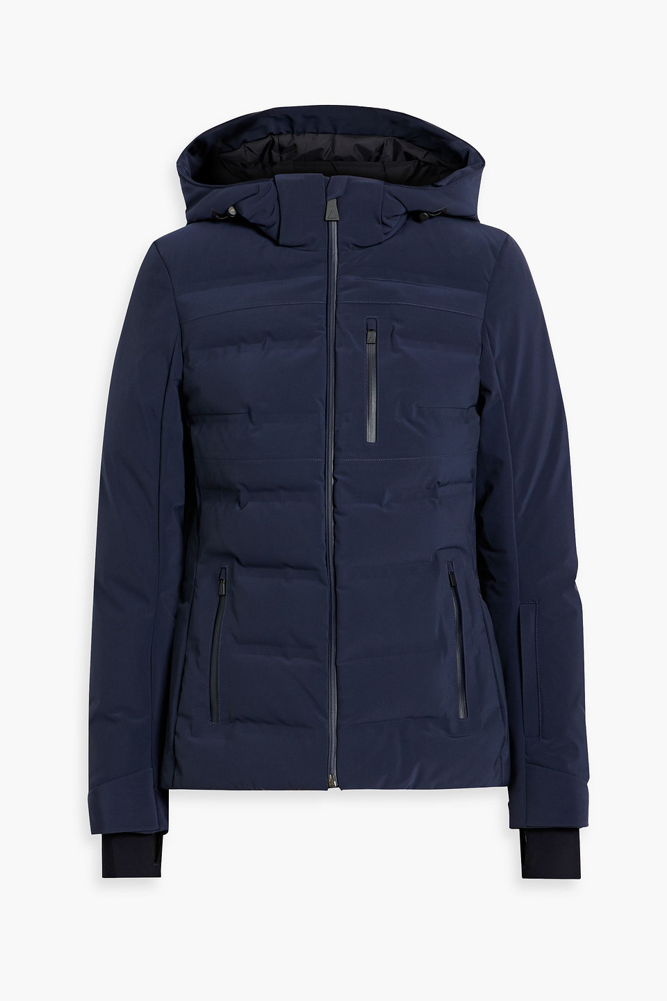 Aztech Mountain Nuke Quilted Ski Hooded Jacket In Navy