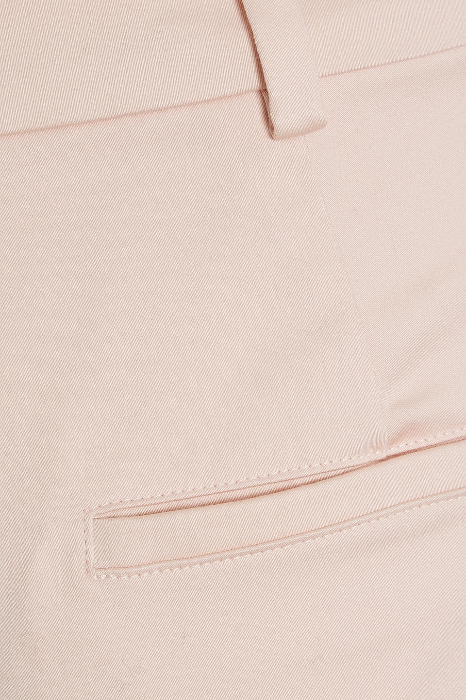 Max Mara Cropped Cotton-blend Tapered Pants In Baby Pink