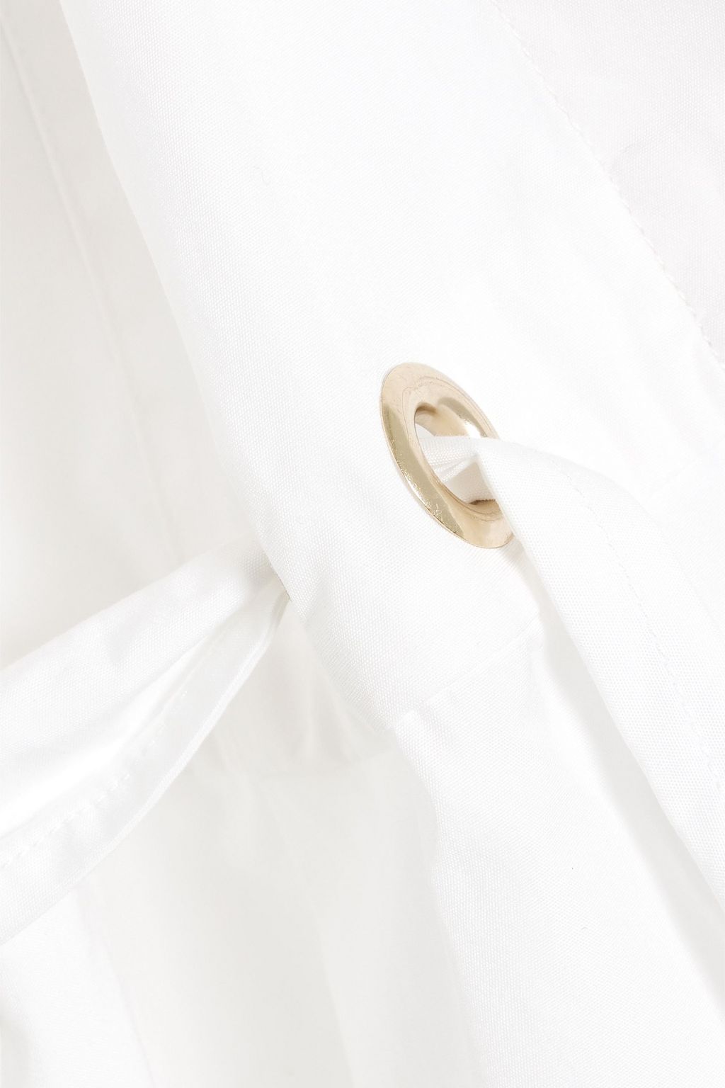 MAX MARA Tie-detailed cotton-poplin shirt