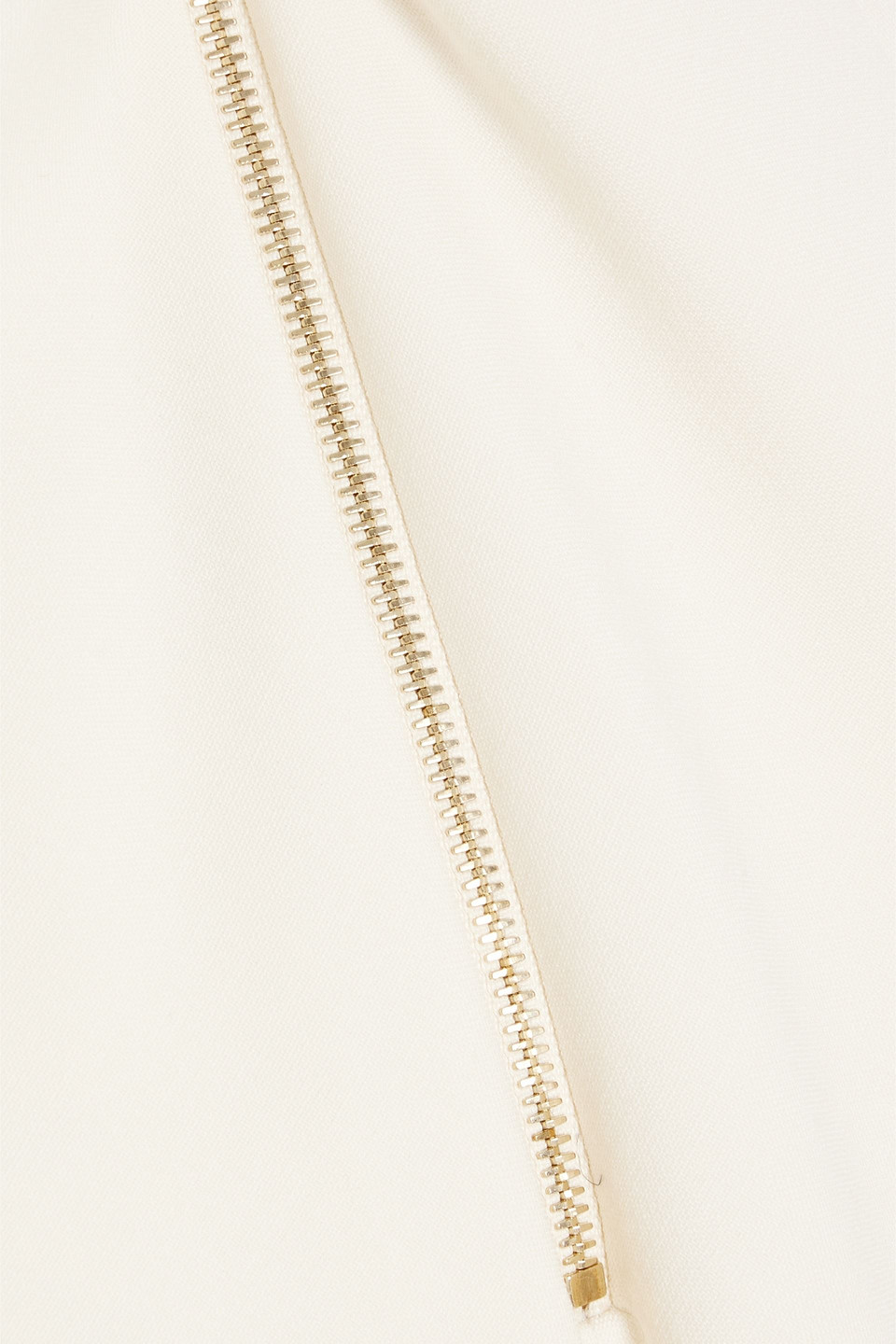 Shop Max Mara Strapless Grain De Poudre Wool-blend Dress In Ivory