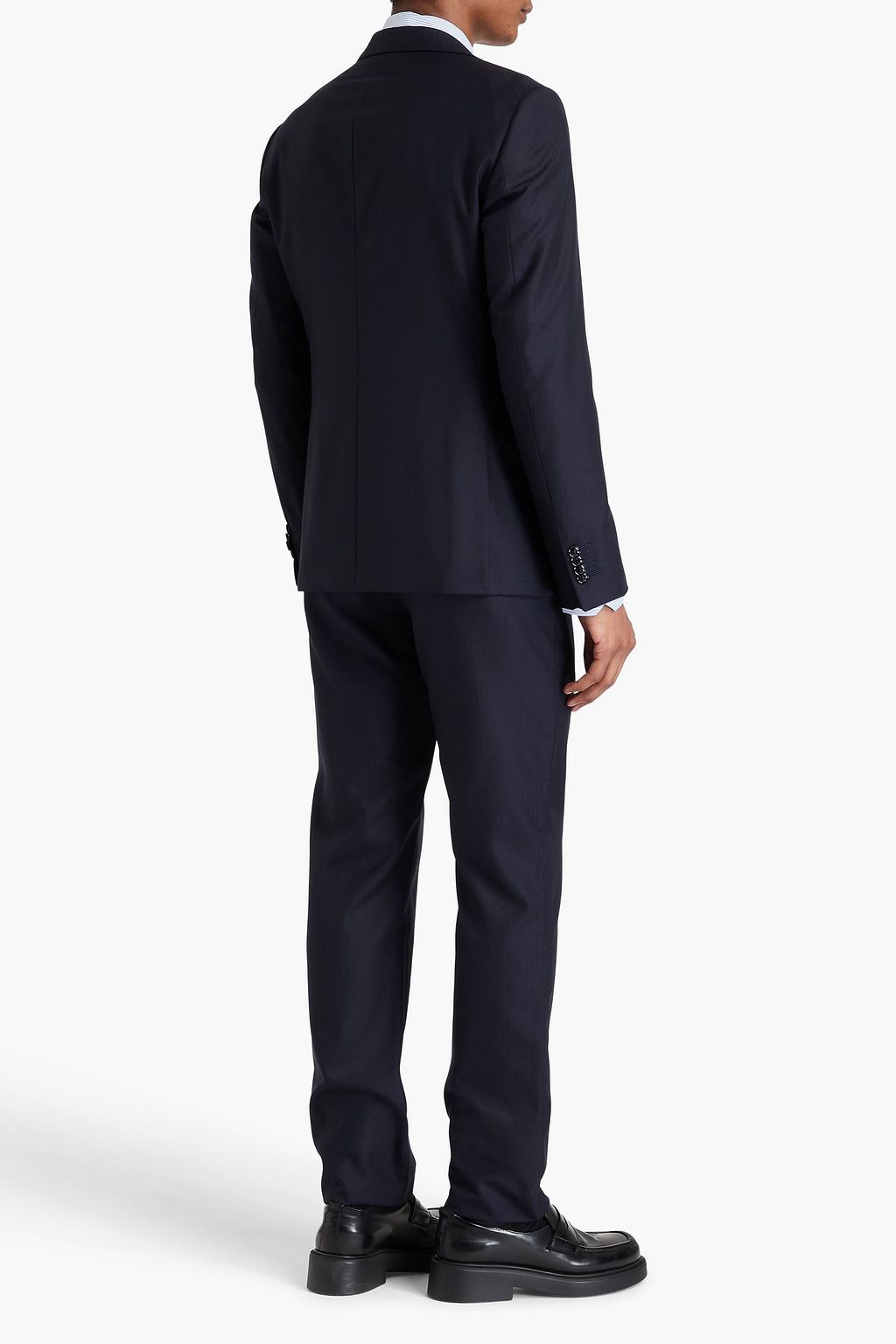 GIORGIO ARMANI Anzug aus Wolle mit Fischgratmuster