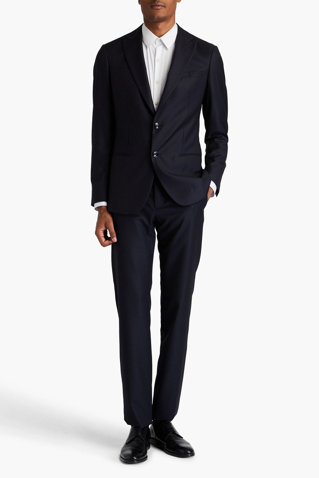 GIORGIO ARMANI Wool-jacquard suit