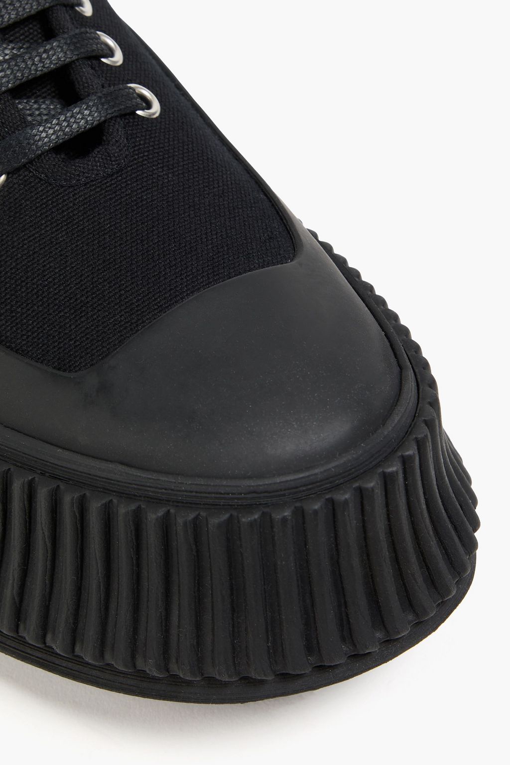 JIL SANDER 캔버스 플랫폼 스니커즈