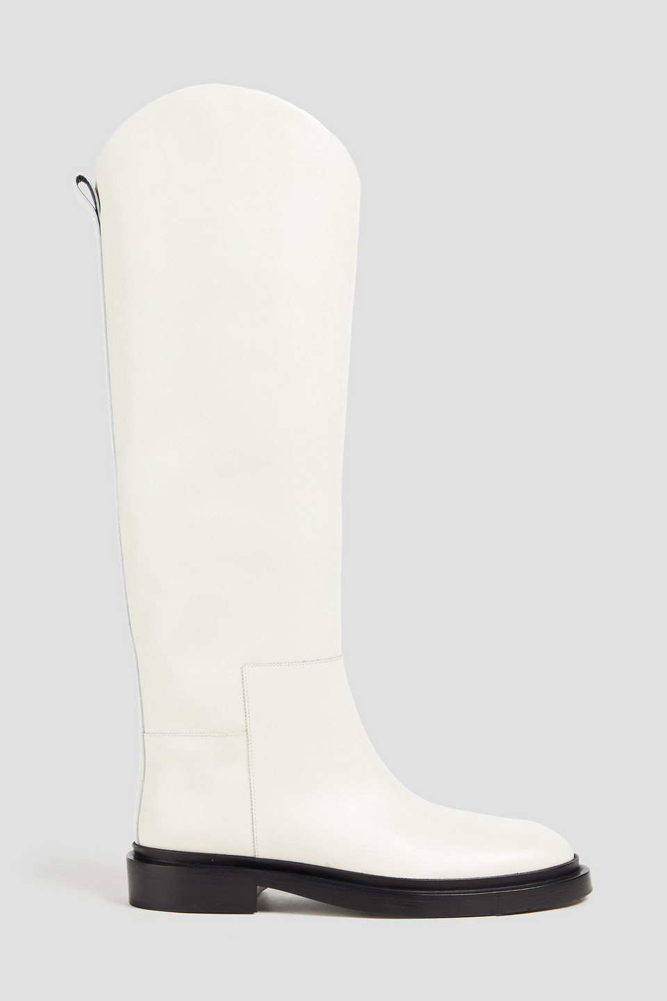 Leather knee boots