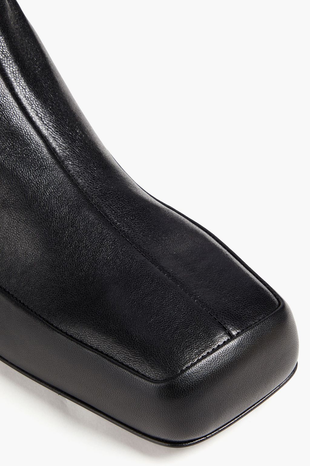 JIL SANDER 스트레치 가죽 앵클 부츠