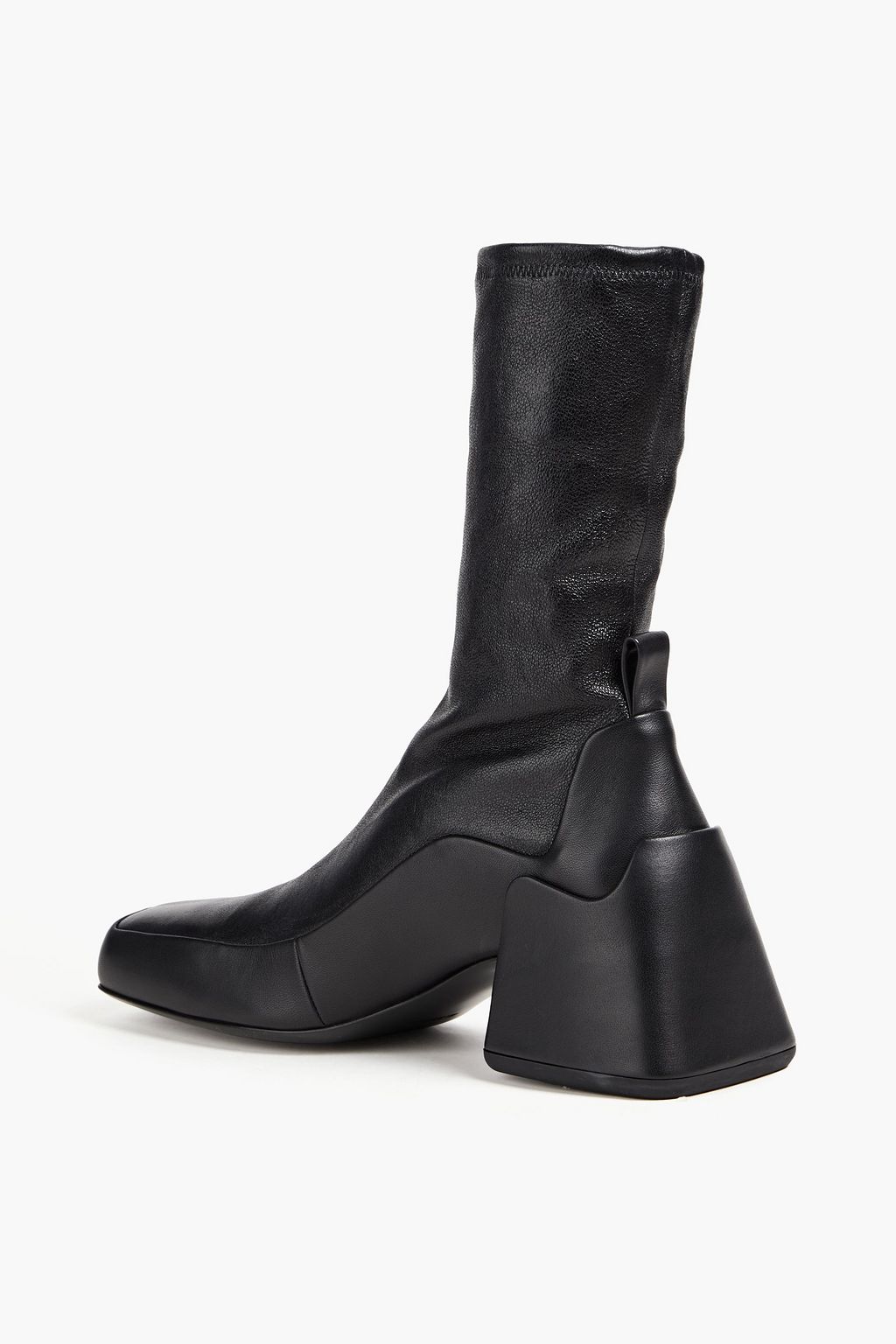 JIL SANDER 스트레치 가죽 앵클 부츠