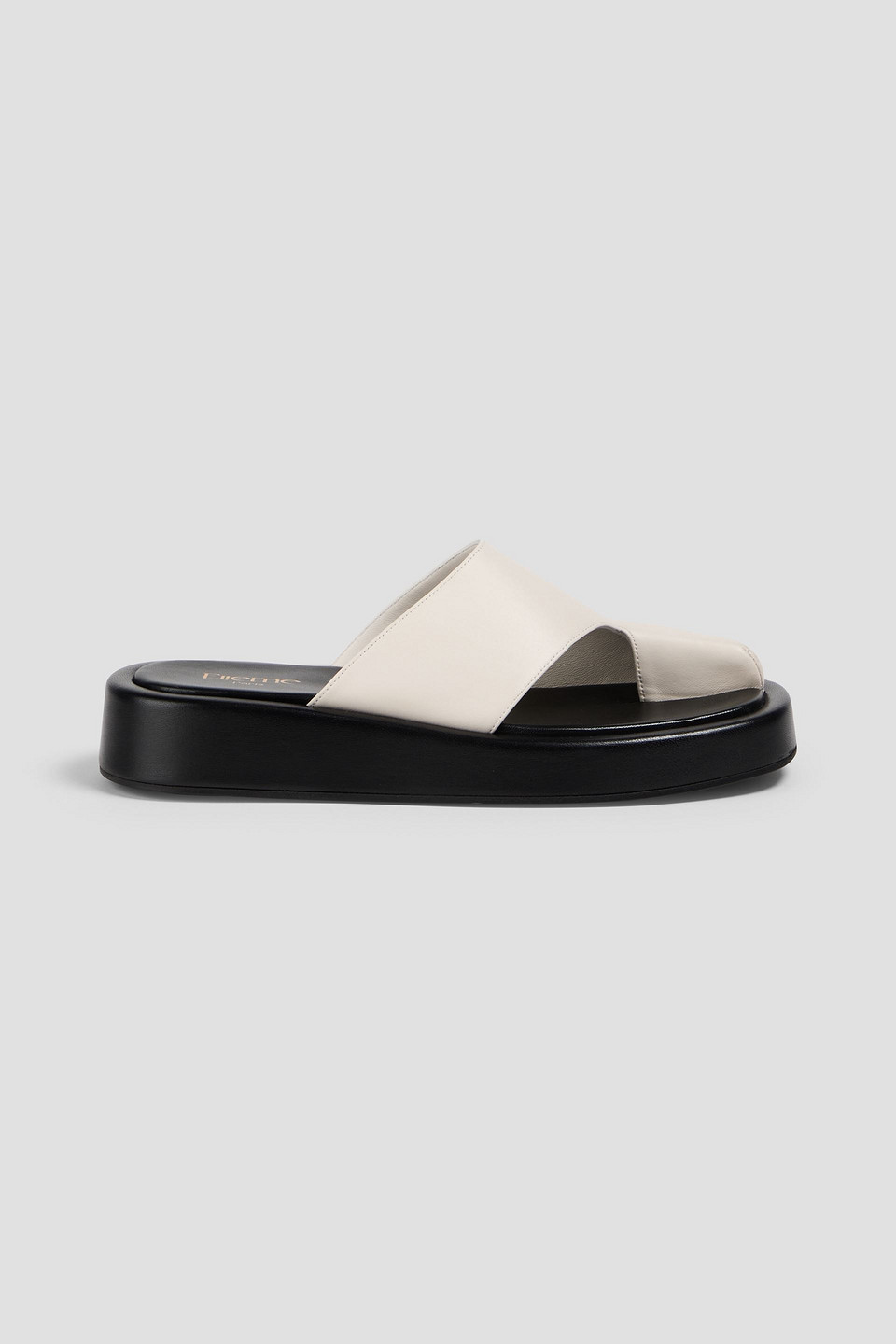 Elleme Leather Sandals In Off-white