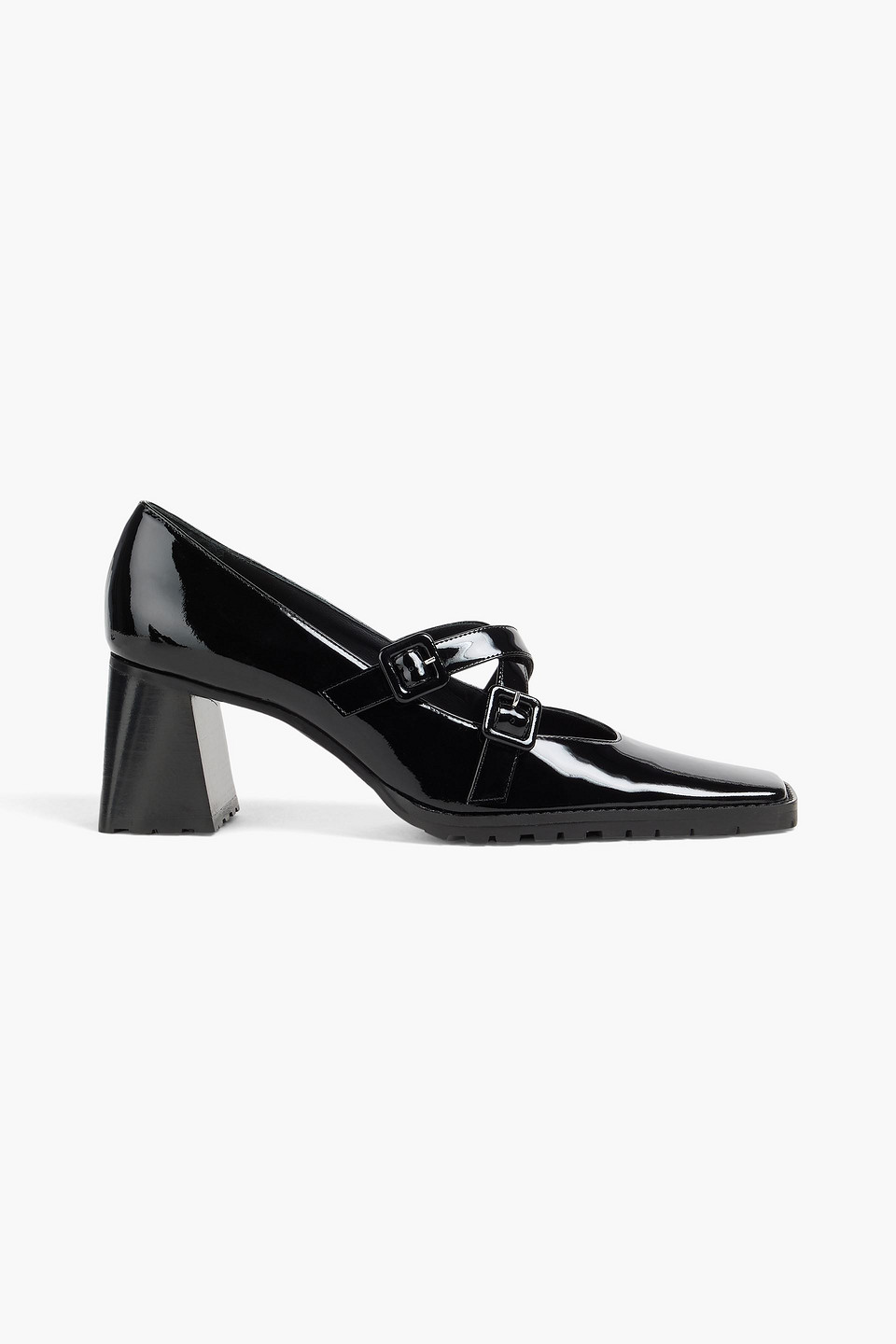 Elleme Patent-leather Mary Jane Pumps In Black