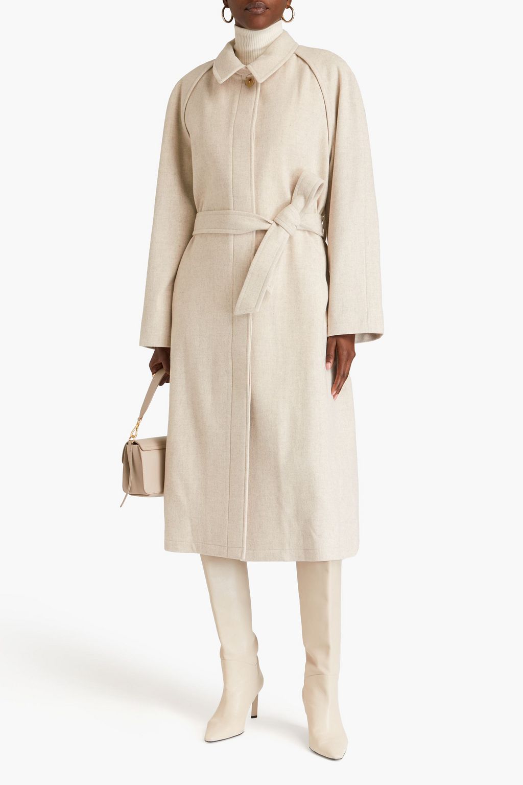 LE 17 SEPTEMBRE Belted wool coat