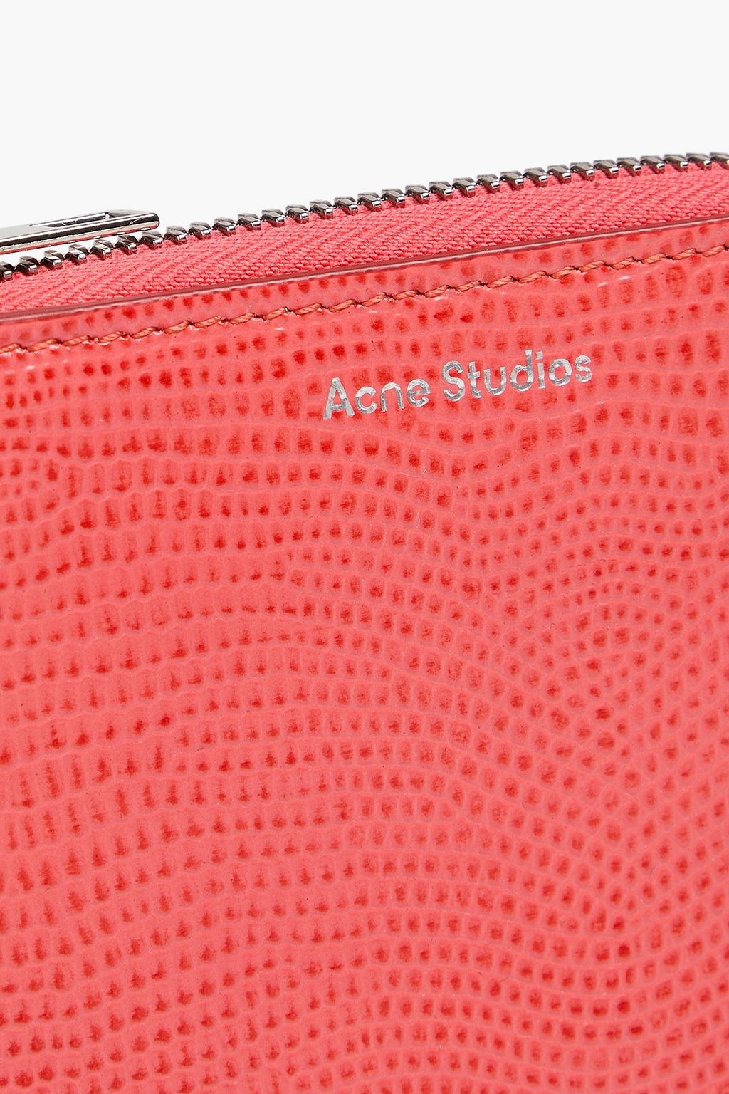 ACNE STUDIOS Lizard-effect leather wallet