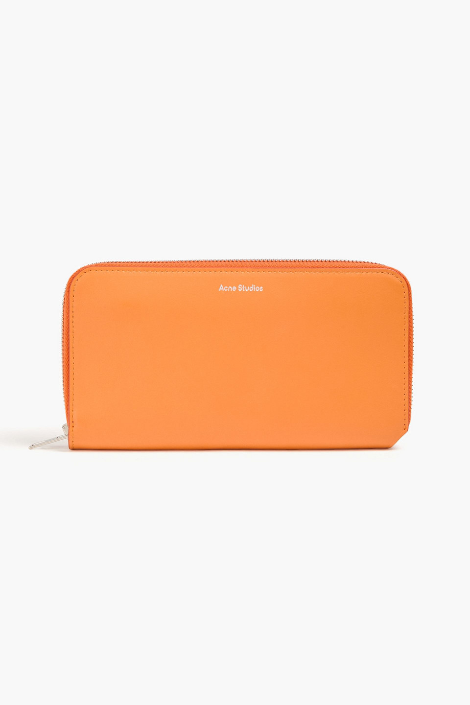 Acne Studios Leather Wallet In Orange