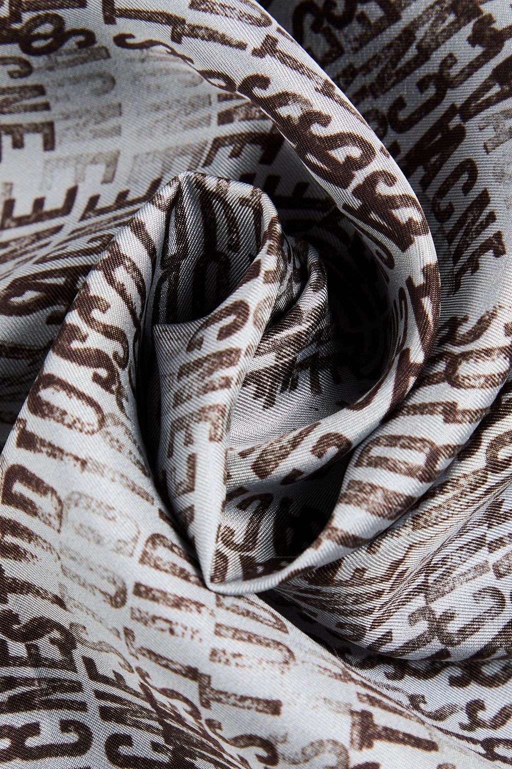 ACNE STUDIOS Printed silk-twill scarf