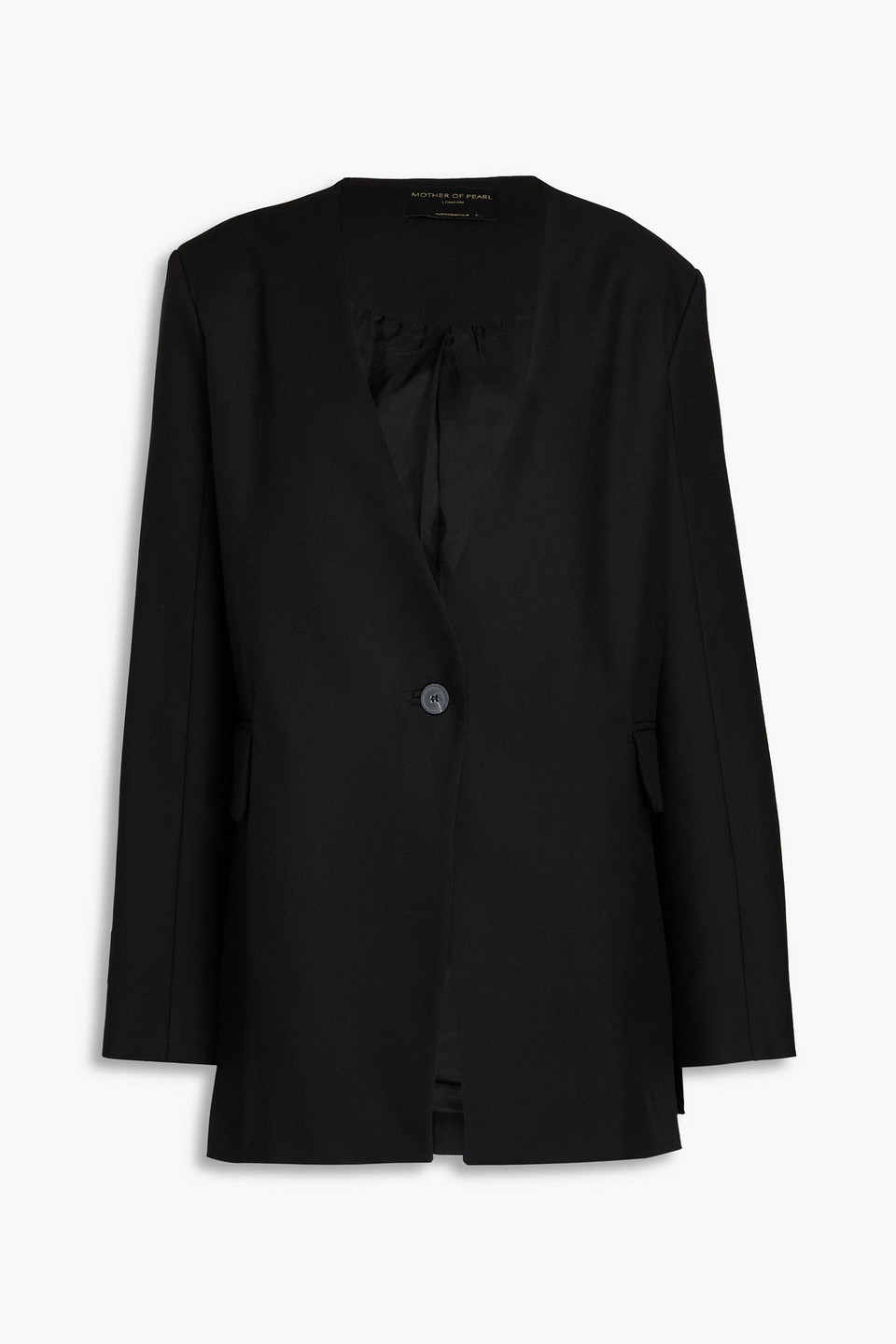 Mother Of Pearl Tencel™ Lyocell-blend Jacket In Black