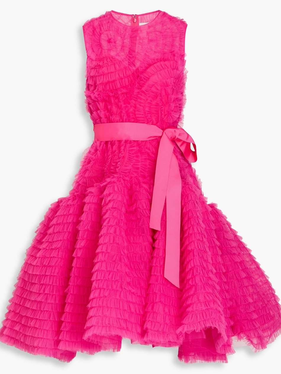 pernille ruffled tulle dress