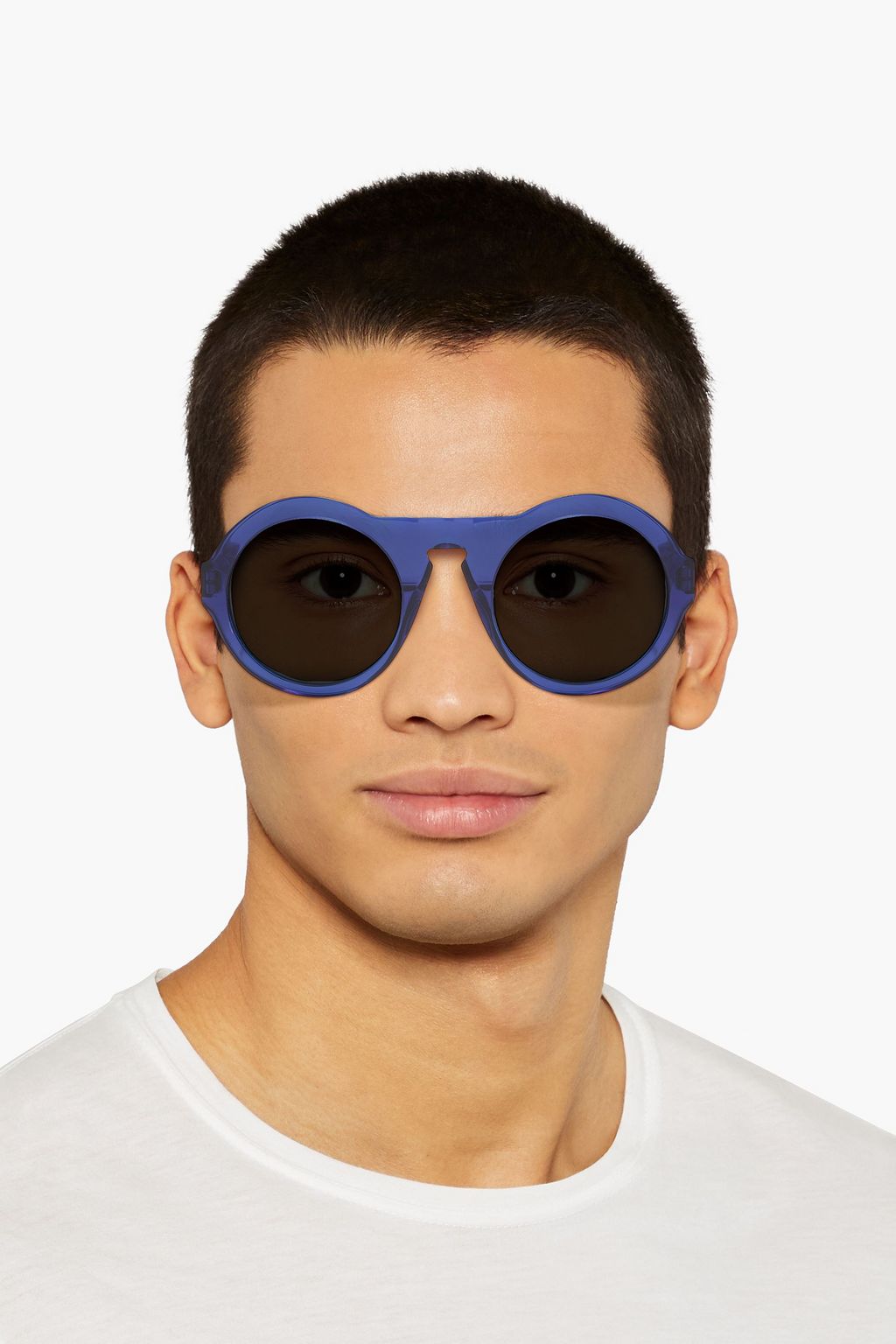 ACNE STUDIOS نظارة شمسية من الأسيتات بإطار مستدير