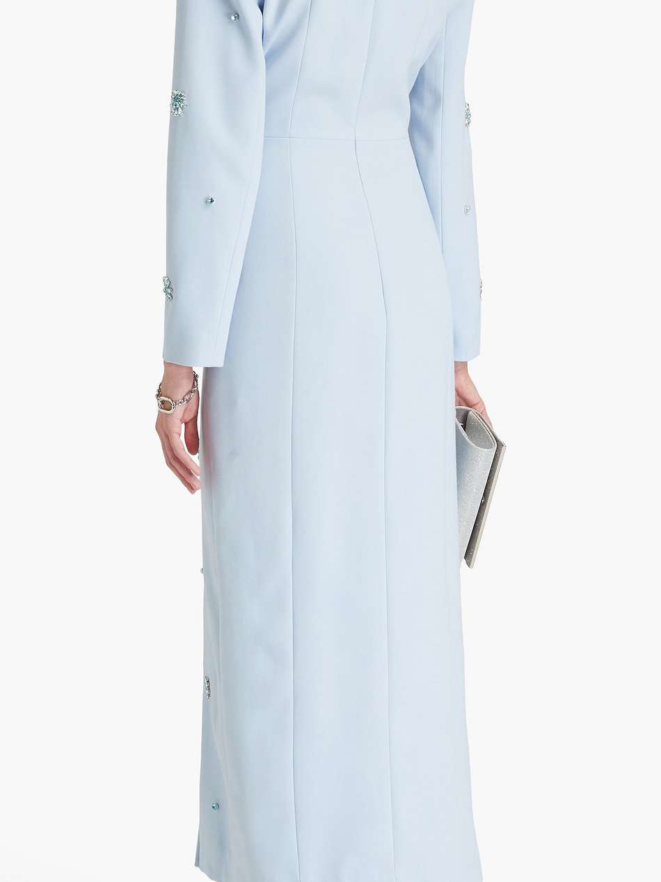 aurore crystal-embellished crepe gown