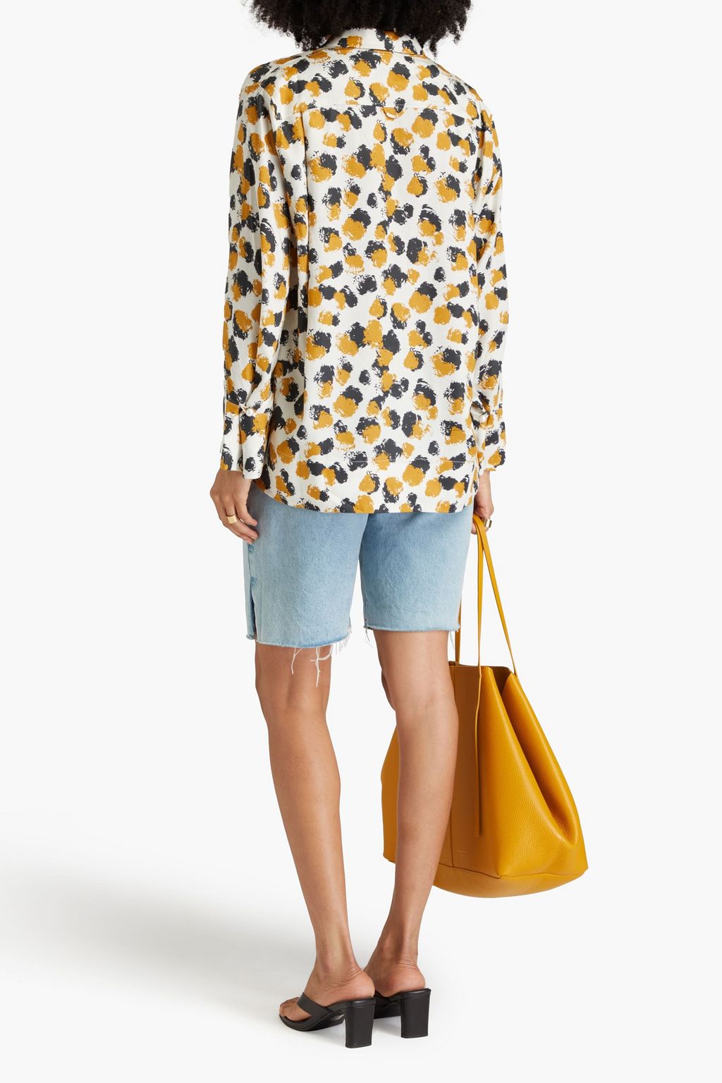 MOTHER OF PEARL قميص من مزيج لايوسيل وتنسل™ ومزين بطبعات