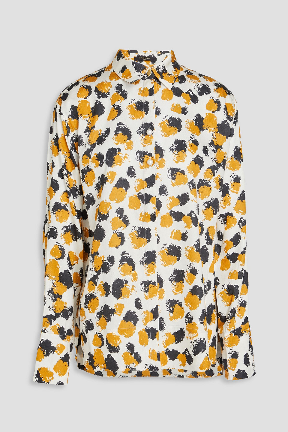 Mother Of Pearl Printed Tencel™ Lyocell-blend Shirt In Ivory