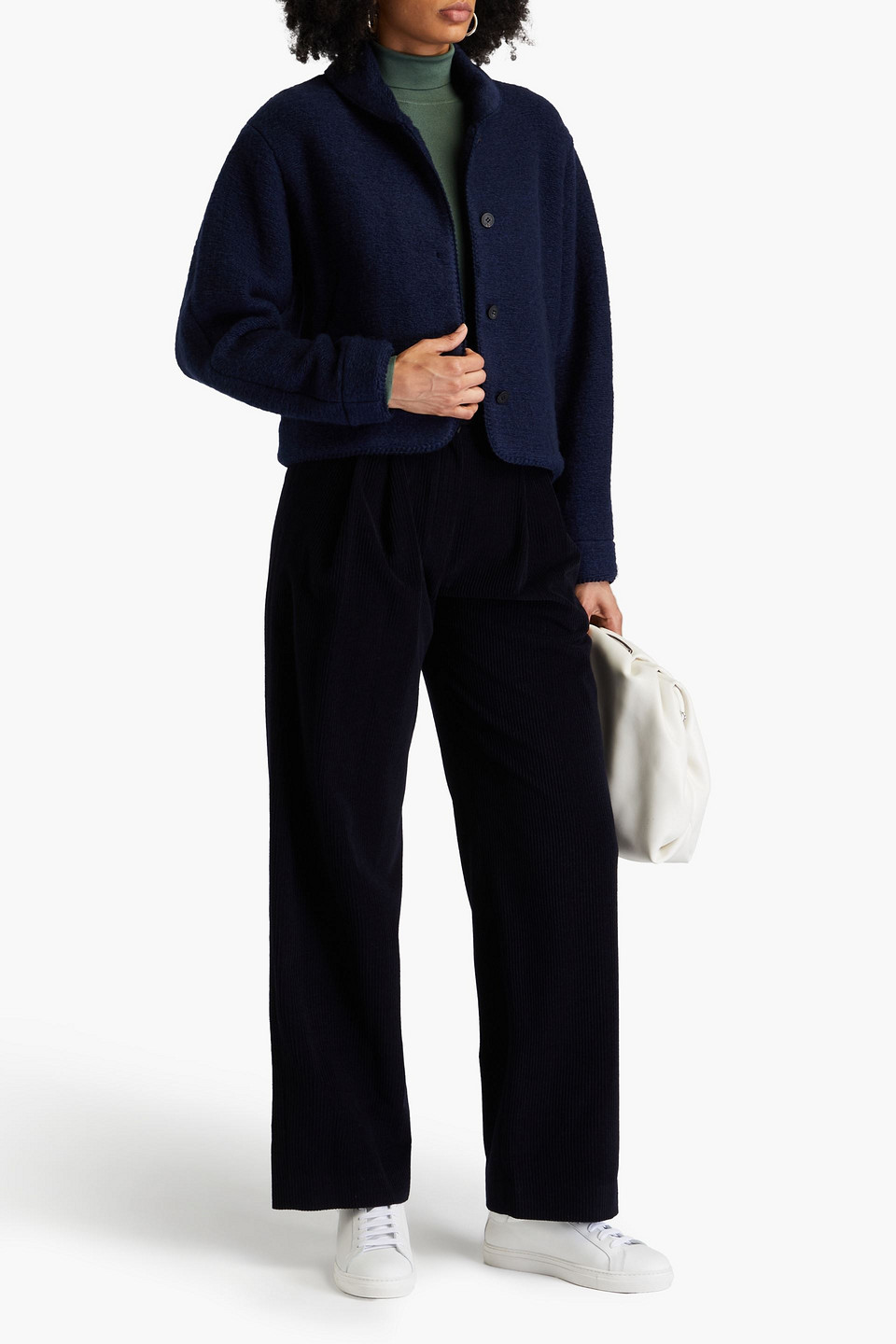 Le 17 Septembre Knitted Jacket In Navy