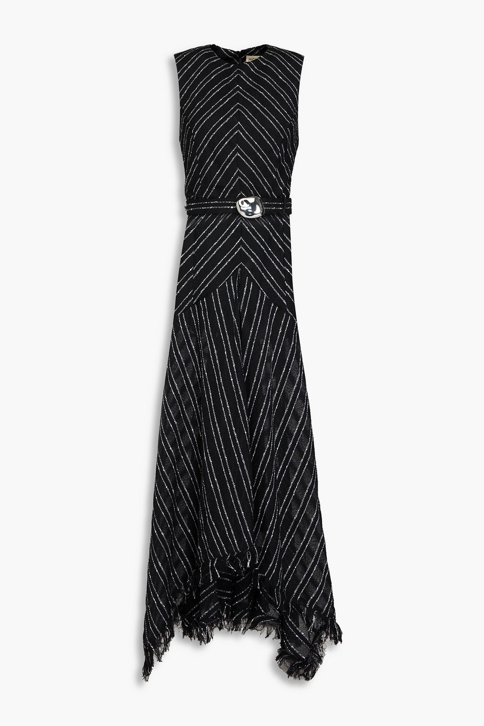 Nicholas Gian Drop Waist Dress In Black