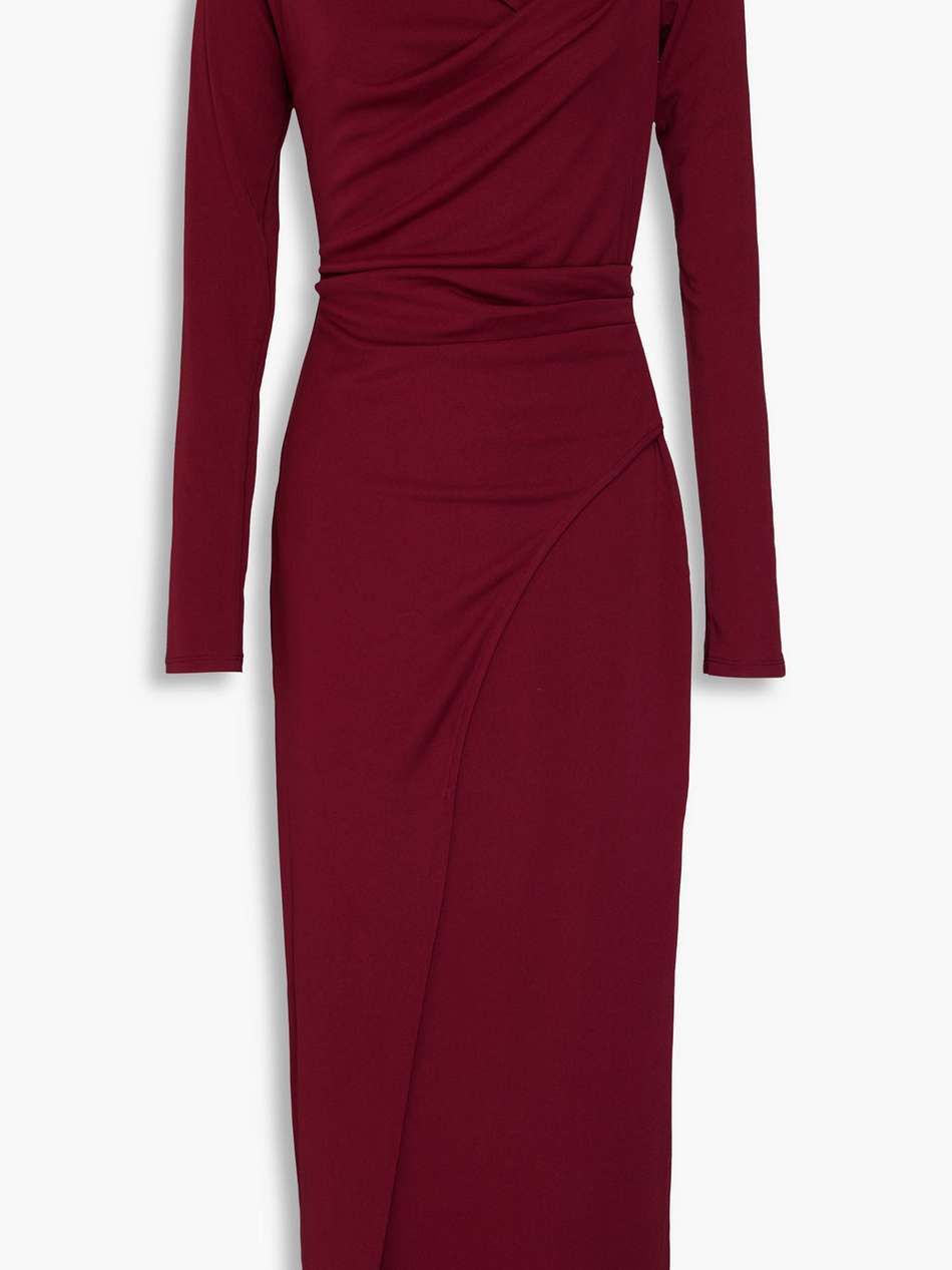 cutout embellished jersey midi dress
