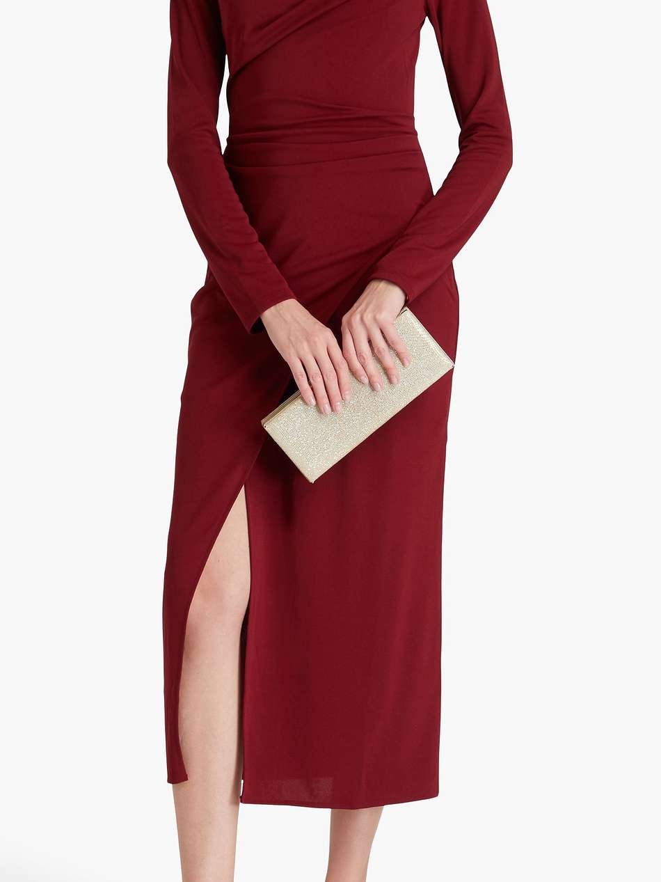 luca cutout embellished jersey midi dress