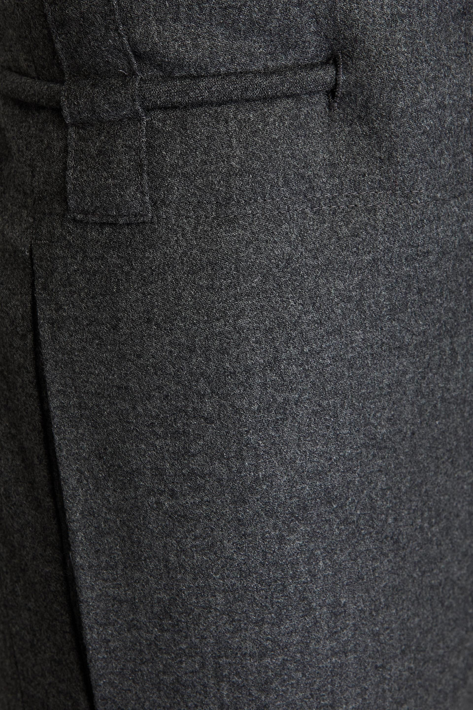 Le 17 Septembre Wool-blend Twill Straight-leg Pants In Dark Gray