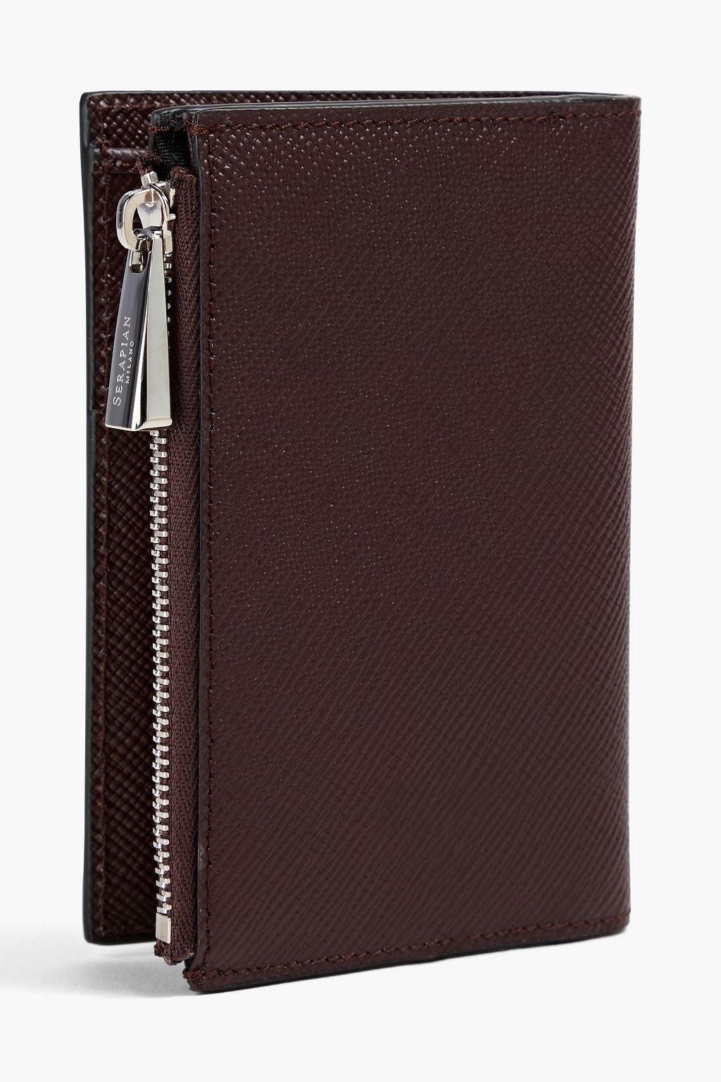 SERAPIAN Textured-leather wallet