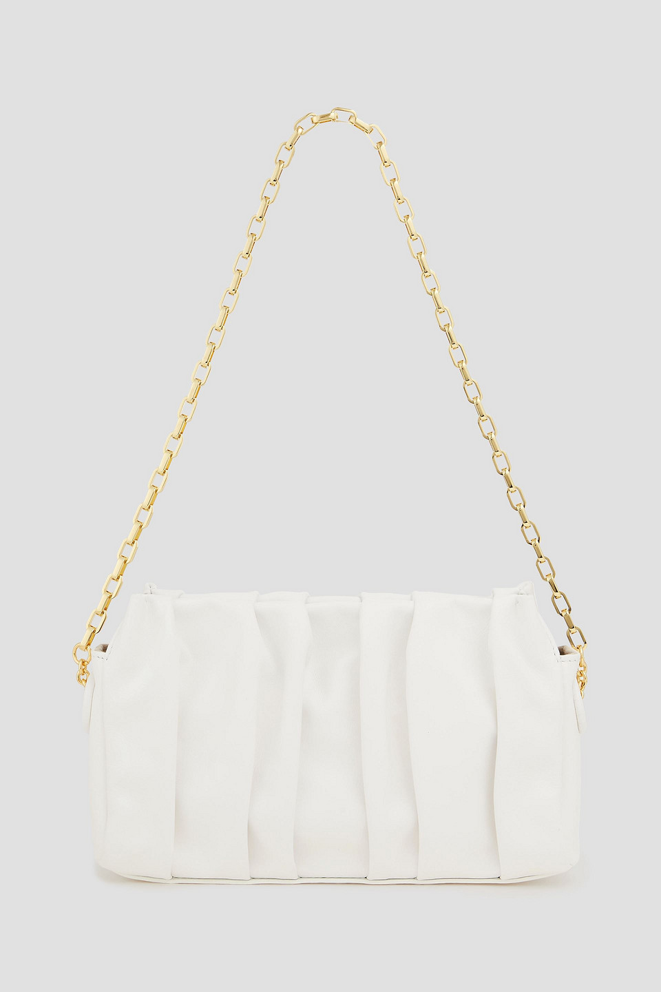 Elleme Vague Leather Shoulder Bag In Neutral