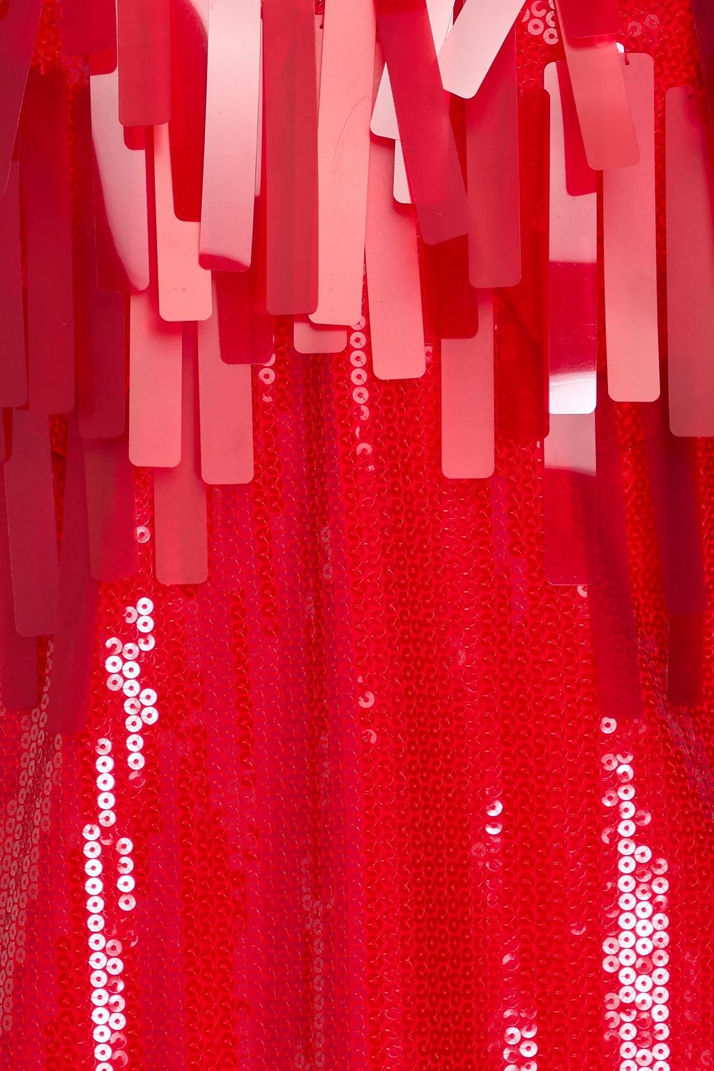 HUISHAN ZHANG Fringed sequined crepe midi dress