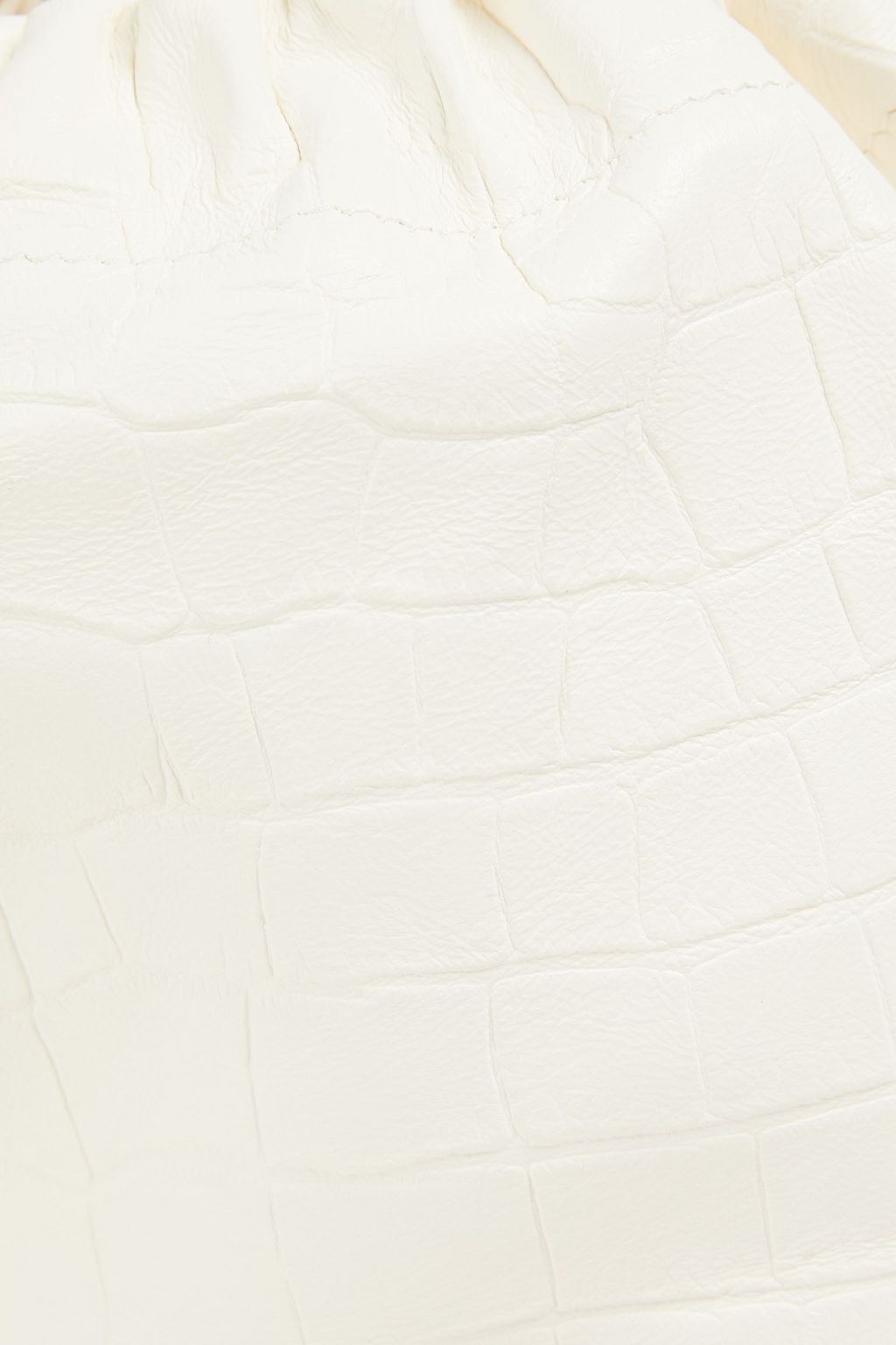 JIL SANDER Croc-effect leather bucket bag