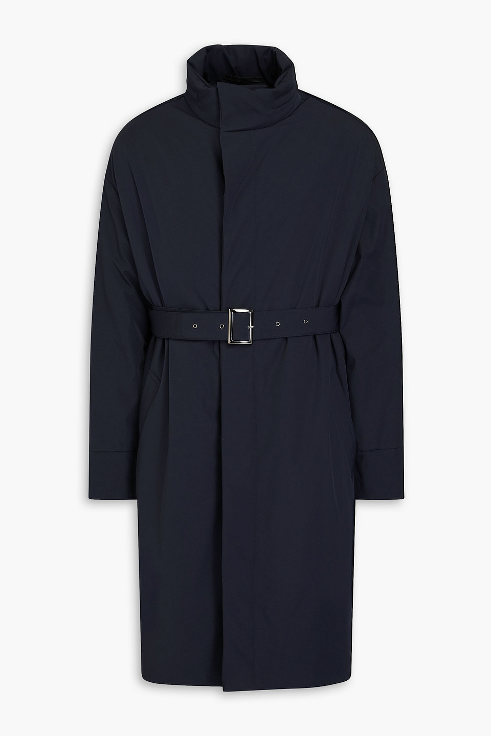 GIORGIO ARMANI BELTED STRETCH-SHELL COAT