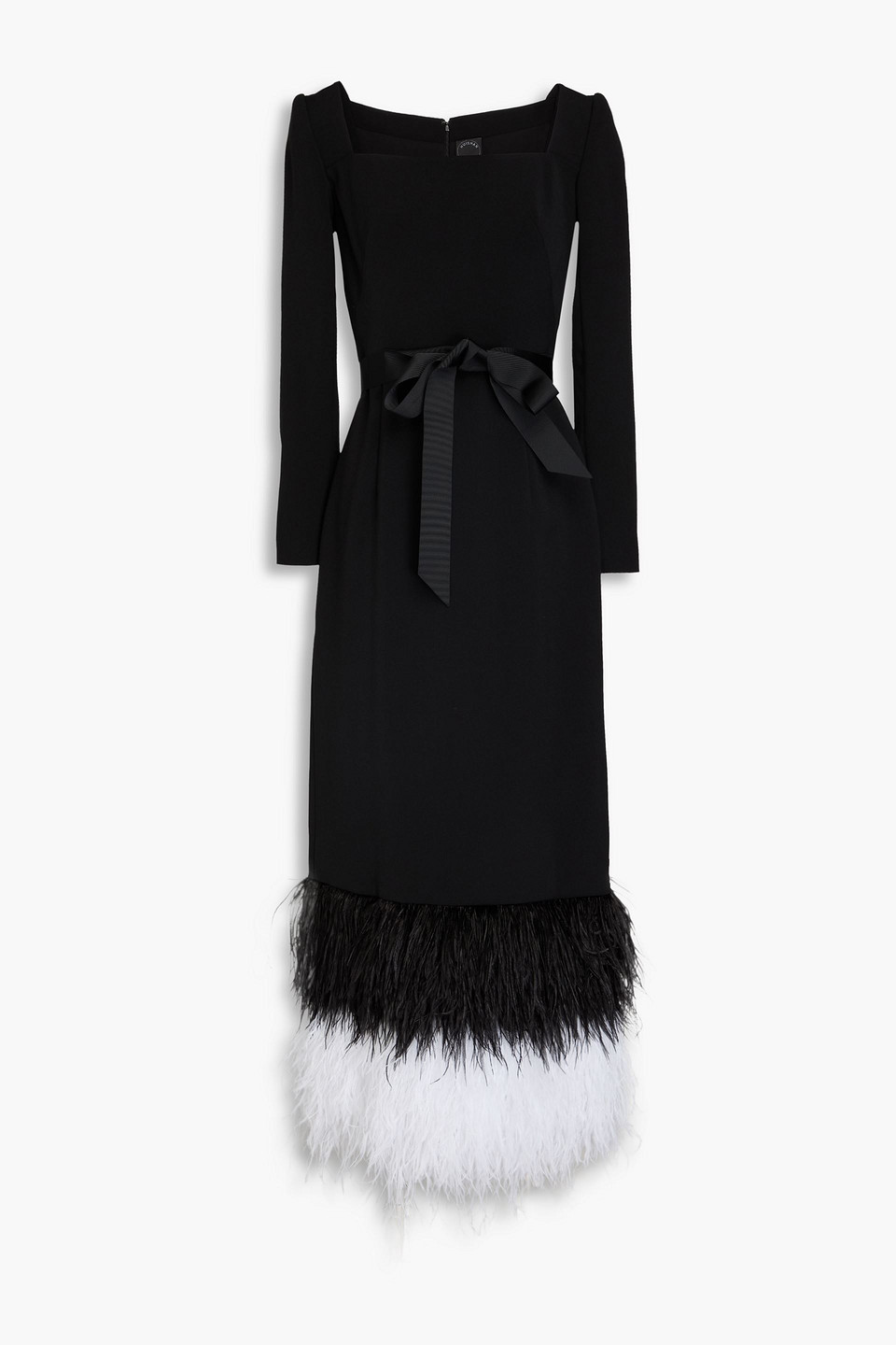 Huishan Zhang Robe Aus Baumwoll-voile Mit Stickereien Und Cut-outs In Schwarz