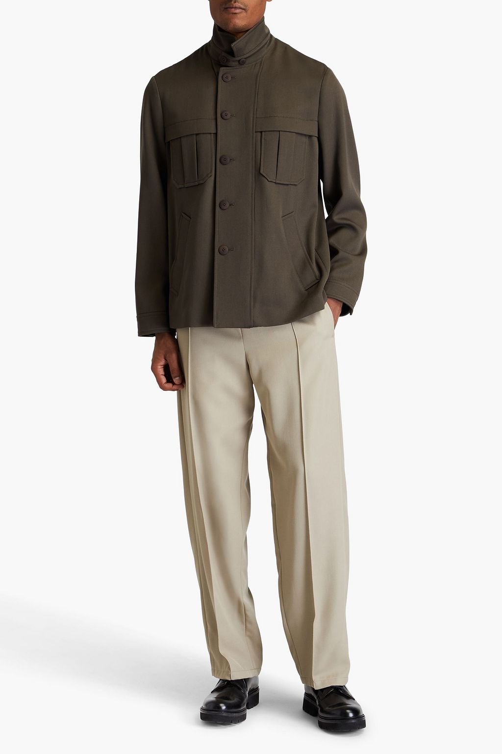GIORGIO ARMANI Wool-twill jacket