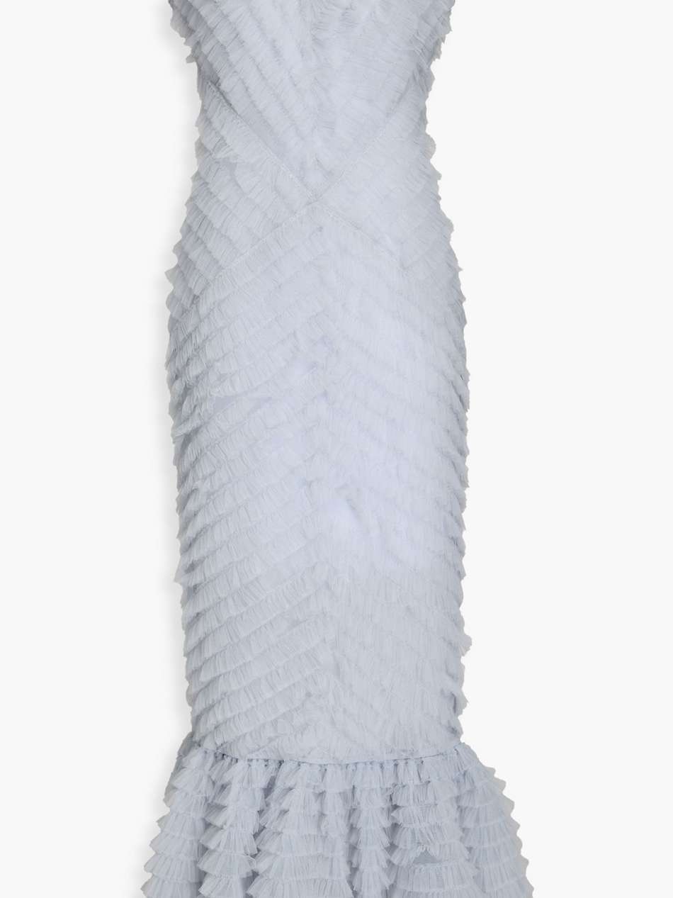 janina ruffled tulle maxi dress