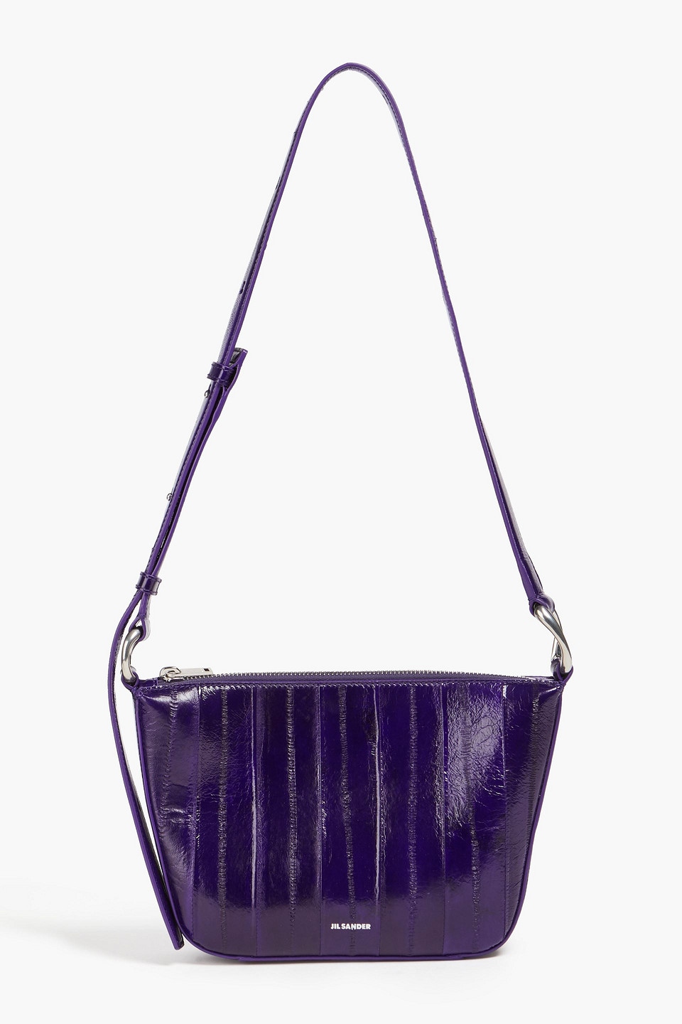 Jil Sander Eel Shoulder Bag In Purple