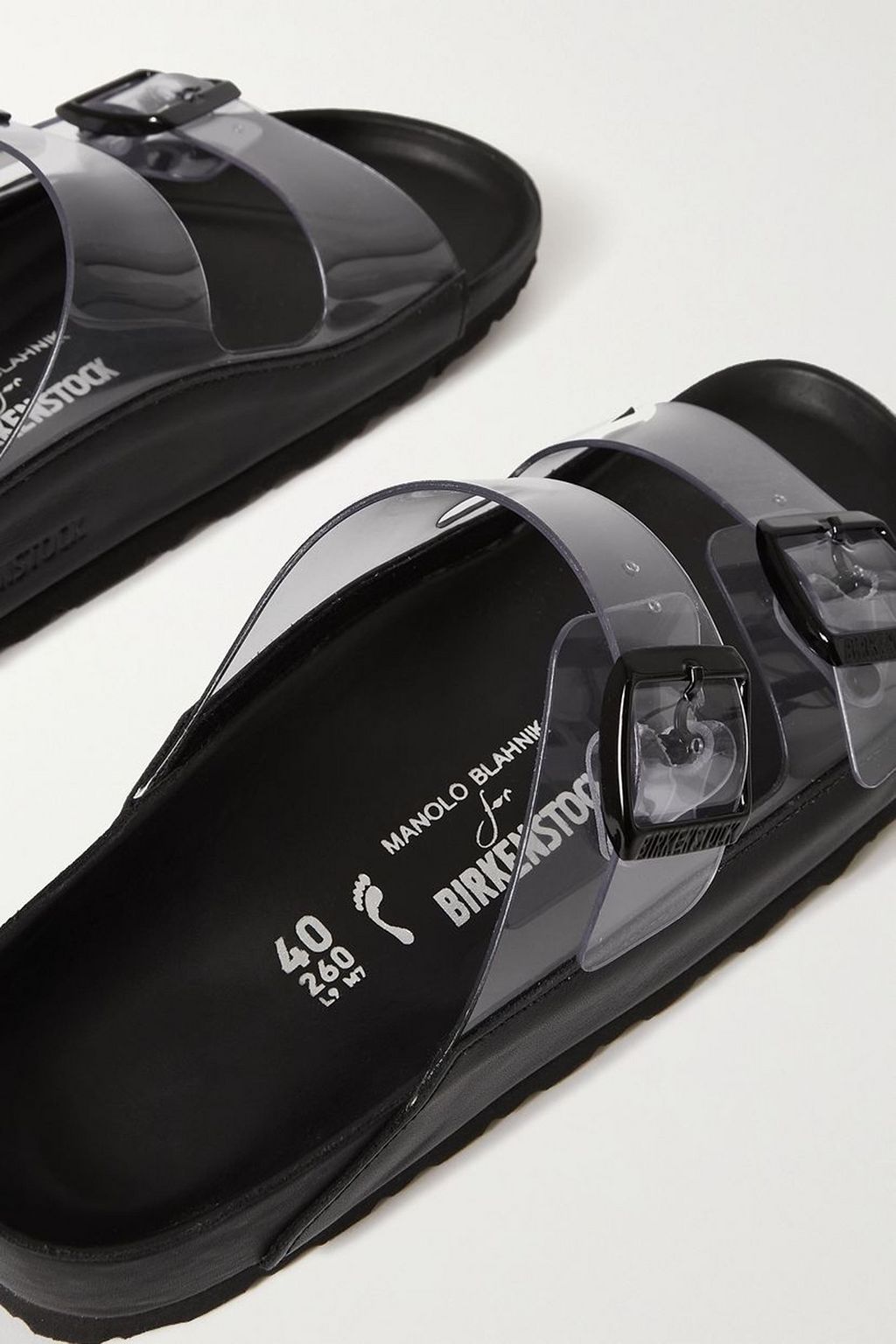 MANOLO BLAHNIK FOR BIRKENSTOCK Arizona PVC サンダル レザートリム