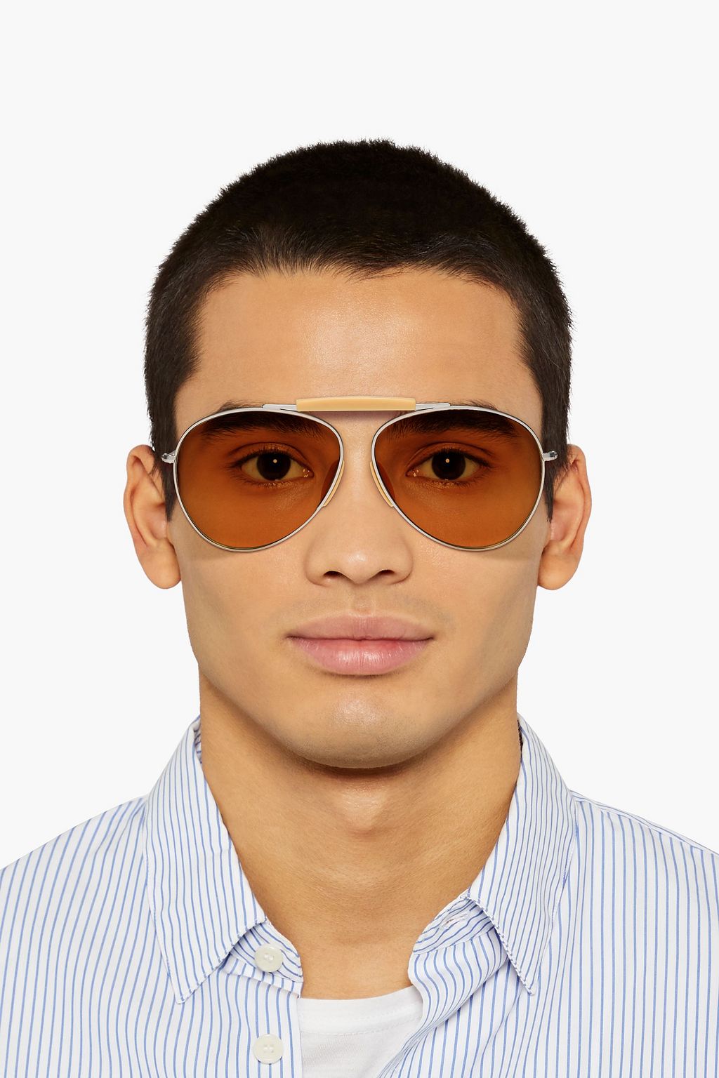ACNE STUDIOS نظارة شمسية من المعدن بأسلوب أفياتور