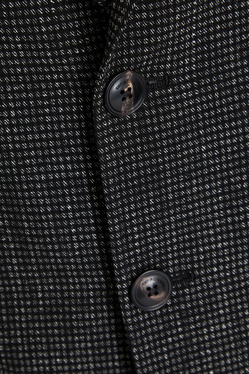 EMPORIO ARMANI Gingham jacquard blazer