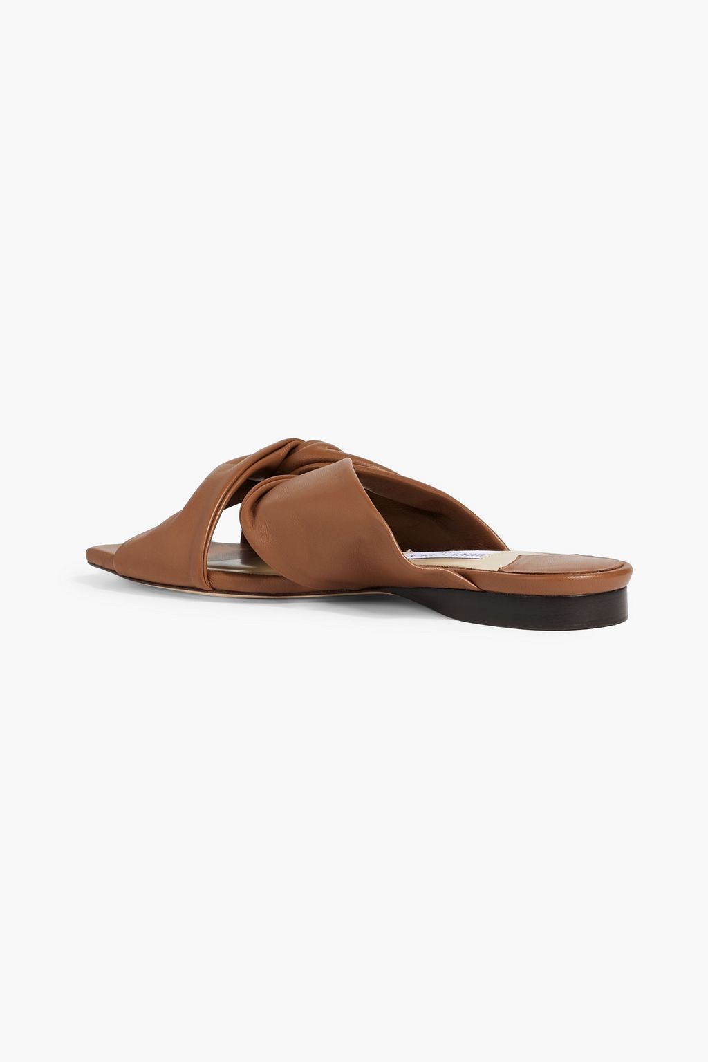 JIMMY CHOO Knotted leather sandals